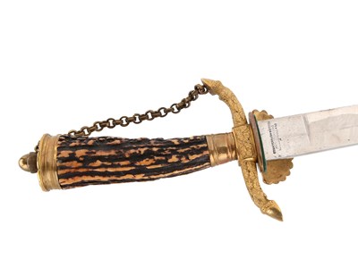 Lot 99 - GERMAN HUNTING HANGER (HIRSCHFÄNGER)