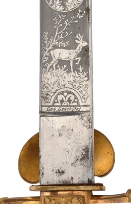 Lot 90 - GERMAN IMPERIAL HUNTING DAGGER (HIRSHFÄNGER)