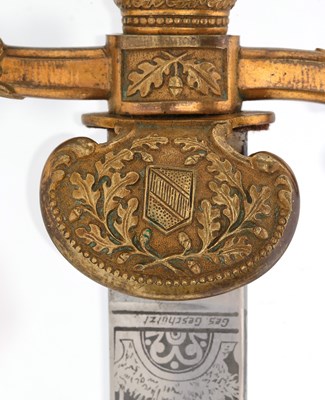 Lot 90 - GERMAN IMPERIAL HUNTING DAGGER (HIRSHFÄNGER)