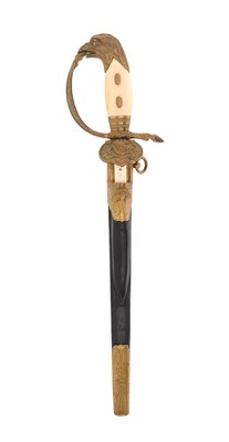 Lot 89 - PRUSSIAN OBERLANDFÖRSTERMEISTER GALA HIRSCHFÄNGER WITH SKINNING KNIFE CA 1900.