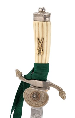 Lot 123 - A HUNTING HANGER OF THE GERMAN SHOOTING ASSOCIATION