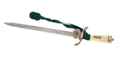 Lot 123 - A HUNTING HANGER OF THE GERMAN SHOOTING ASSOCIATION