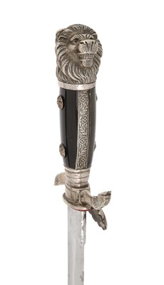 Lot 94 - BAVARIAN SILVER HUNTING HIRSCHFÄNGER