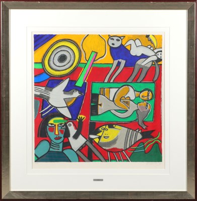 Lot 655 - Corneille (1922-2010), La belle écuyère (1997).