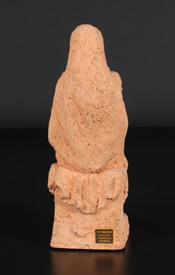 Lot 195 - Red Clay Figure of the Madonna and Child by Charles Vos