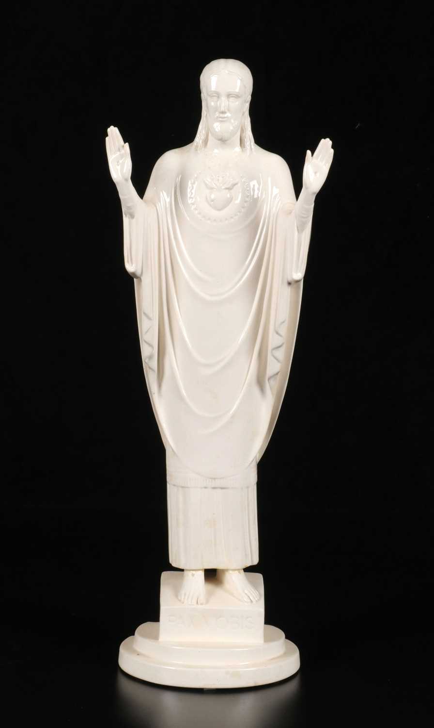 Lot 809 - Art Deco Statue of the Sacred Heart of Jesus Christ