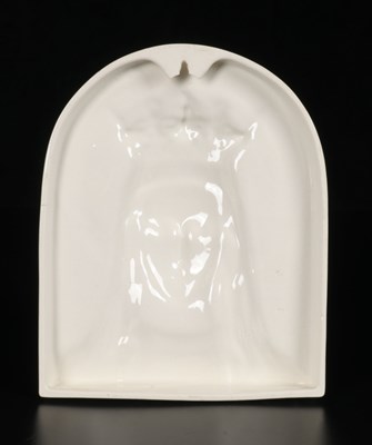 Lot 800 - Polychrome Glazed Ceramic Wall Tile of the Madonna, by Giel Keulen (1900–1960)