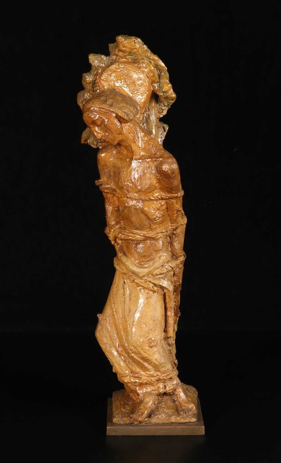 Lot 812 - Glazed Ceramic Figure of Saint Sebastian, 20th Century