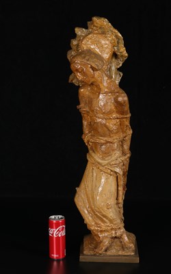 Lot 812 - Glazed Ceramic Figure of Saint Sebastian, 20th Century
