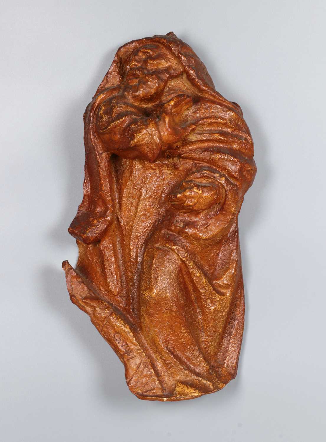 Lot 136 - Glazed Ceramic Wall Plaque of a Saint by Charles Vos (1888–1954)