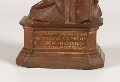 Lot 174 - Glazed Ceramic Figure of the Madonna and Child, by Gérard Hack-Rutten (1893–1975)