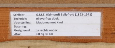 Lot 114 - Madonna and Child, by Edmond Bellefroid (1893–1971)