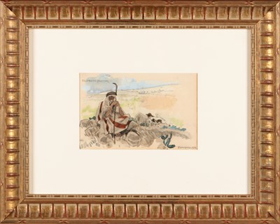 Lot 186 - Piet van der Hem (1885-1961) - Kedron (Palestina) - (Gemengde techniek)