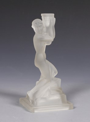 Lot 504 - Art Deco Female Nude Candlestick.