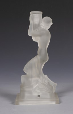 Lot 504 - Art Deco Female Nude Candlestick.