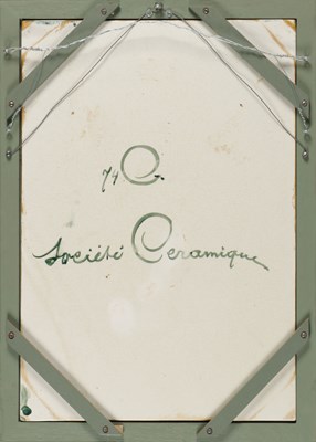 Lot 7 - Tegel met kerkinterieur, Henri Breetveld, Société Céramique
