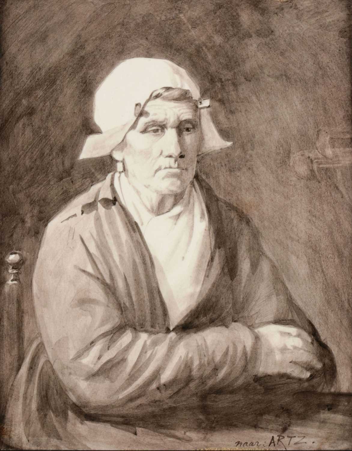 Lot 13 - Portret van een oudere vrouw, naar Constant Artz
