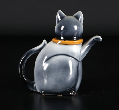 Lot 16 - Theepot in de vorm van een kat, Mosa Maastricht