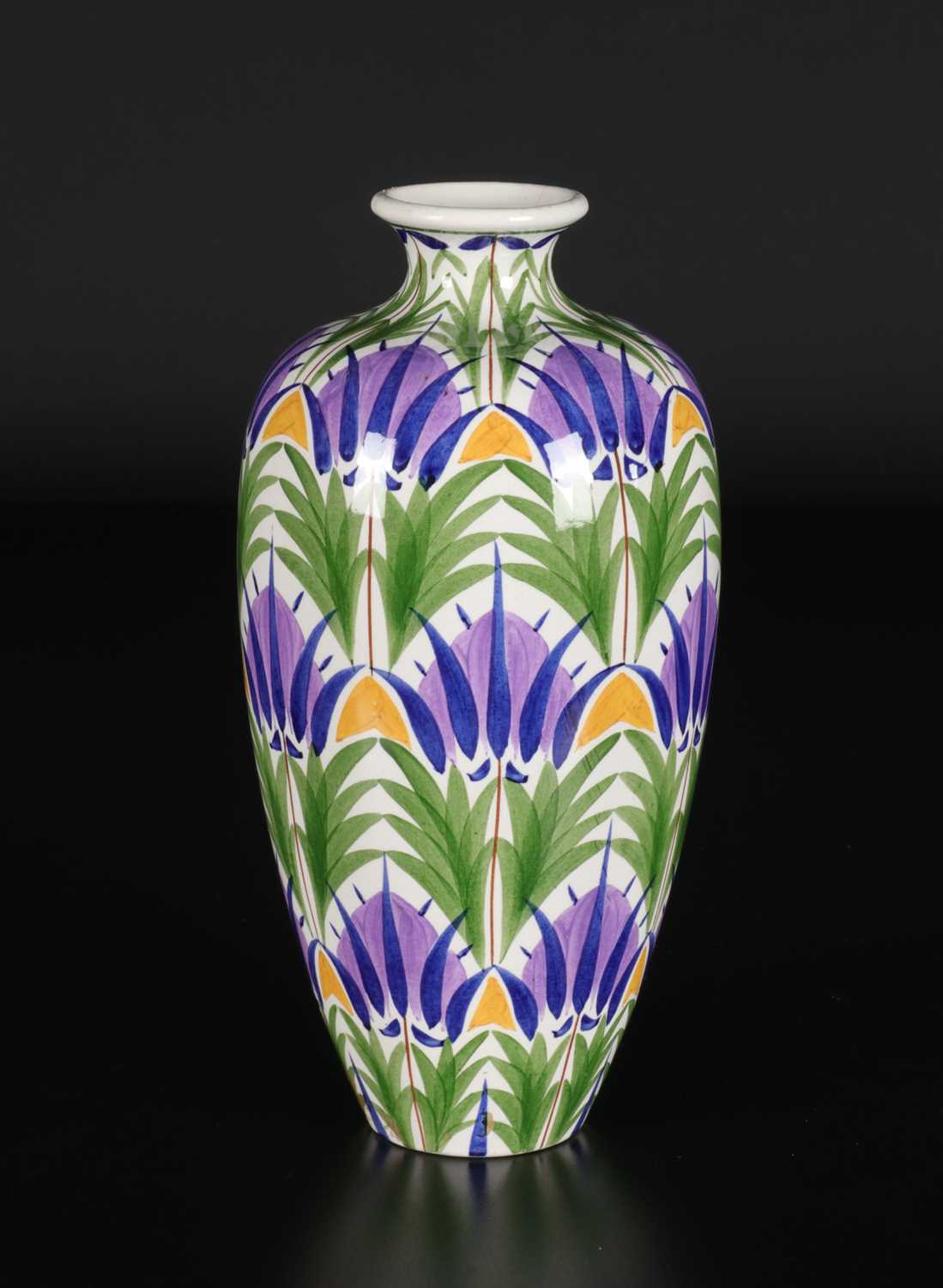 Lot 27 - Vaas, decor ‘Nunspeet’, Société Céramique