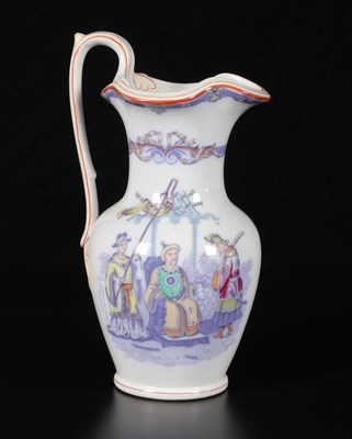 Lot 66 - Vijfdelig lampetstel, decor ‘Mandarin’, Petrus Regout