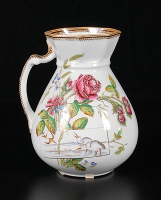 Lot 71 - Vijfdelig lampetstel, decor ‘Limburg’, Petrus Regout