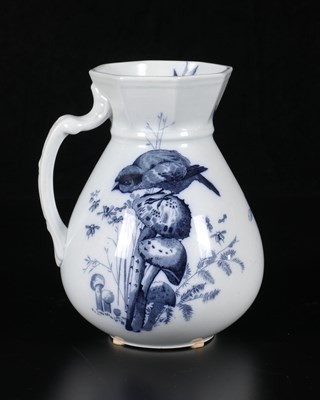 Lot 76 - Tweedelig lampetstel, decor ‘Plata’, Petrus Regout