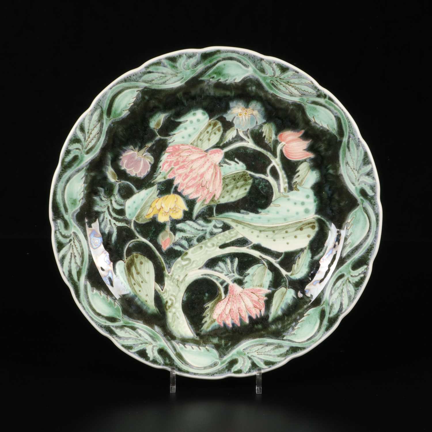 Lot 575 - Schotel ‘bloemenrank’, Guillaume Serpenti, N.V. De Sphinx.