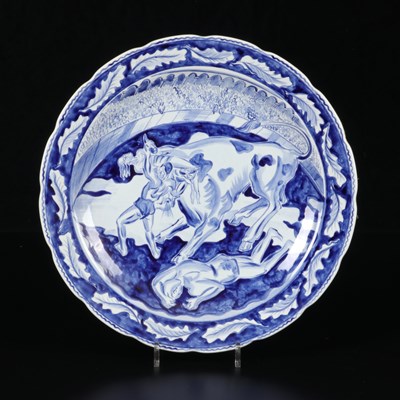 Lot 576 - Schotel ‘stierengevecht’, Wim Visser, De Sphinx.