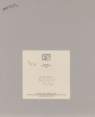 Lot 21 - Fotografie - Albert Watson - Andy Warhol 1985