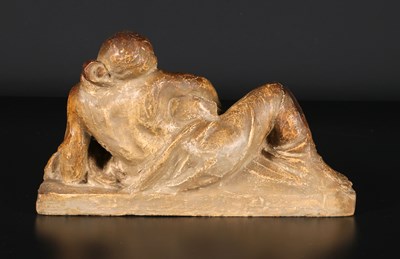 Lot 612 - Liggende muze met chello, Charles Vos.