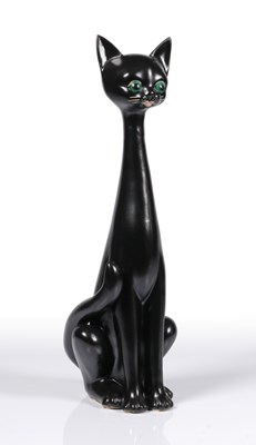 Lot 589 - Keramisch beeld van een kat, Jema Holland.