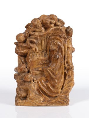 Lot 630 - Sculptuur van de ‘Heilige Cecilia’, Charles Vos.