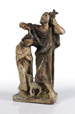 Lot 638 - Beeld ‘De Doop van Christus’, Charles Vos.