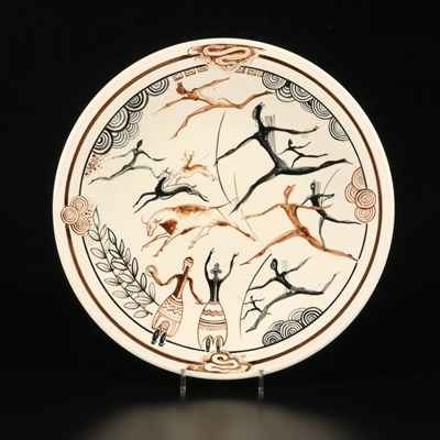 Lot 538 - Schotel met jachtscène, Hubert Levigne (1905-1989), Mosa.