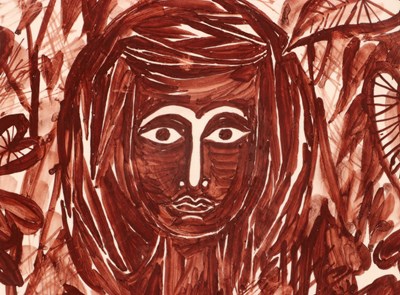 Lot 536 - Schotel ‘Vrouwenportret tussen Bladeren’, Charles Eyck, De Sphinx.