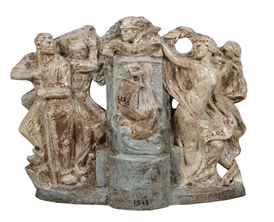 Lot 626 - Reliëf met allegorische voorstelling, Charles Vos.