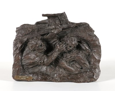 Lot 632 - Sculptuur met Kaïn en Abel, Frans van der Laar.