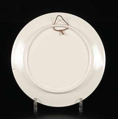 Lot 527 - Schotel met vrouwenportret en bladeren, Charles Eyck.