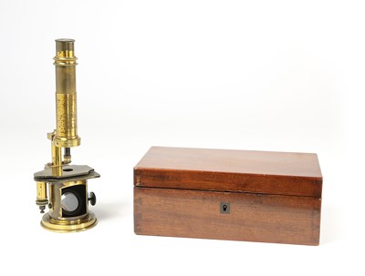 Lot 95 - A Camille Sébastien Nachet Monocular Microscope, ca 1850