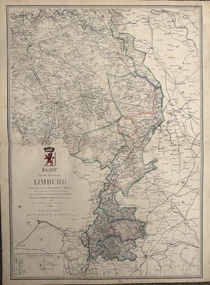 Lot 248 - Cartografie - P.H. Witkamp ( 1816 - 1892) - Kaart van Limburg