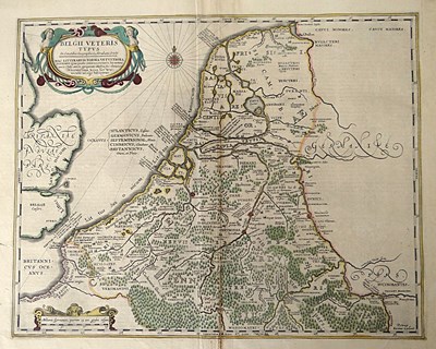Lot 240 - Cartografie - Abraham Ortelius.(1527 - 1598) - Belgii Veteris Typus 1594