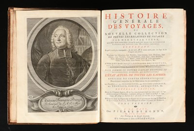 Lot 276 - Antoine Francois Prévost - Histoire générale des Voyages - 25 volumes Nouvelle Edition (1747-1780)