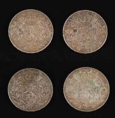 Lot 315 - Frankrijk, vier zilveren munten.