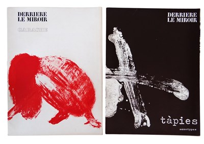Lot 122 - Lot van 2 – Derrière le Miroir: Claude Garache (1975) en Antoni Tàpies, Monotypes (1974)