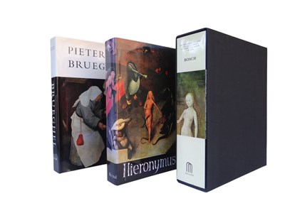 Lot 104 - Kunst : Lot met 3 kunstmonografieën – Pieter Bruegel en Hieronymus Bosch
