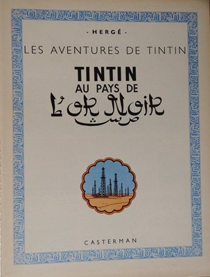 Lot 203 - Strips - Les Aventures de Tintin: Au pays de l’or Noir, Hergé. 1e druk 1950