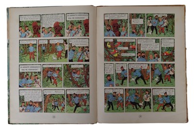 Lot 202 - Strips - Kuifje: De schat van de Scharlaken Rackham, Hergé. 1e Nederlandse druk 1947
