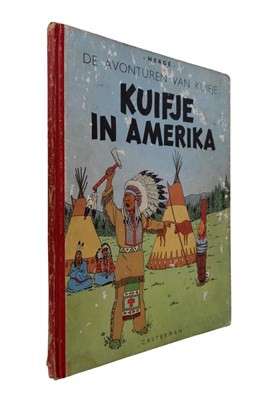 Lot 199 - Strips - De avonturen van Kuifje: Kuifje in Amerika, Hergé. 1947 1e Nederlandse druk