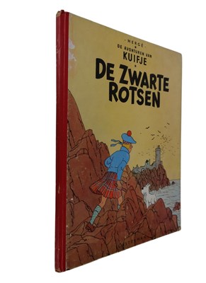 Lot 198 - Strips - De avonturen van Kuifje: De Zwarte Rotsen, Hergé. 1e Nederlandse druk 1947