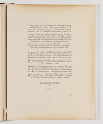 Lot 299 - Salvador Dalí (1904–1989) - Moïse et le Monothéisme (compleet portfolio) 1974